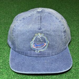Vintage Snapple 80s 90s Sopranos Juice Retro Blue Snapback Cap Hat